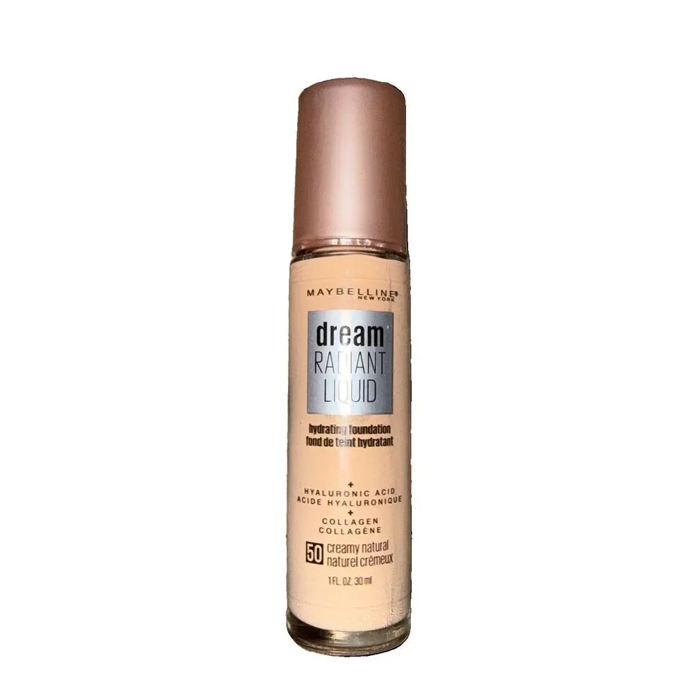 Sealed Maybelline Dream Radiant Liquid Hydrating Foundation #50 CREAMY NATURAL